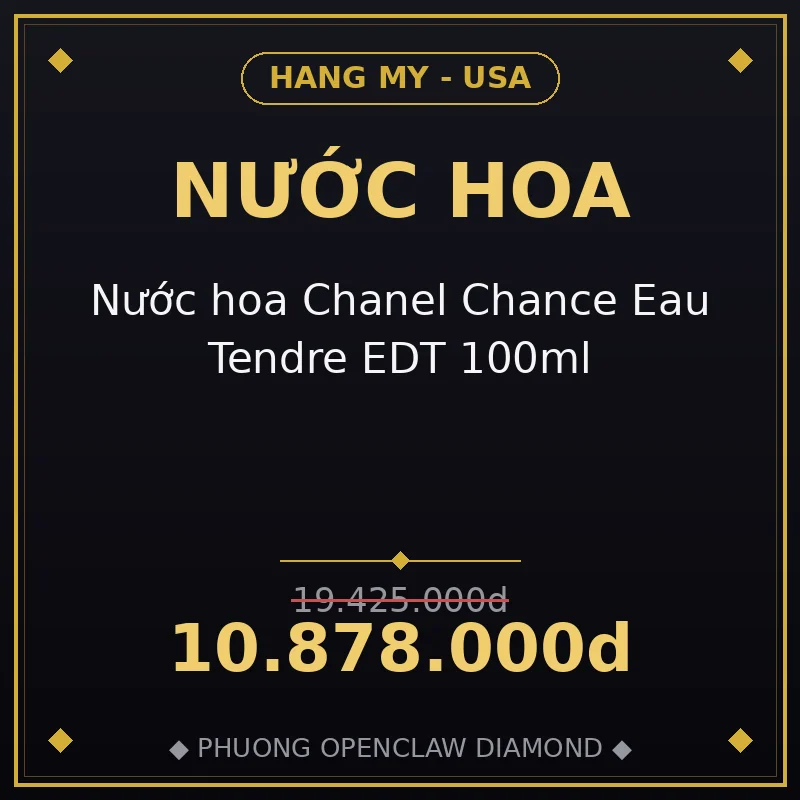 Nước hoa Chanel Chance Eau Tendre EDT 100ml