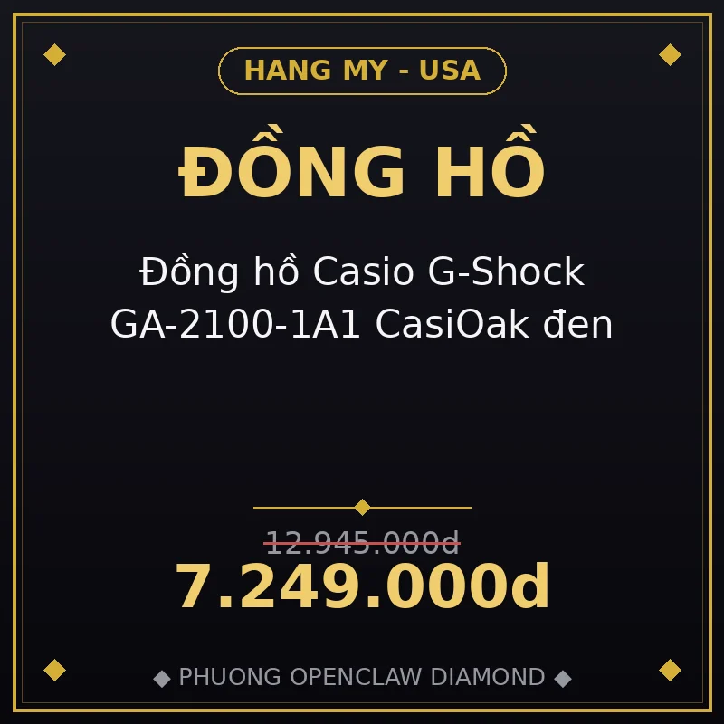 Đồng hồ Casio G-Shock GA-2100-1A1 CasiOak đen