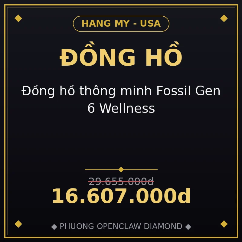 Đồng hồ thông minh Fossil Gen 6 Wellness