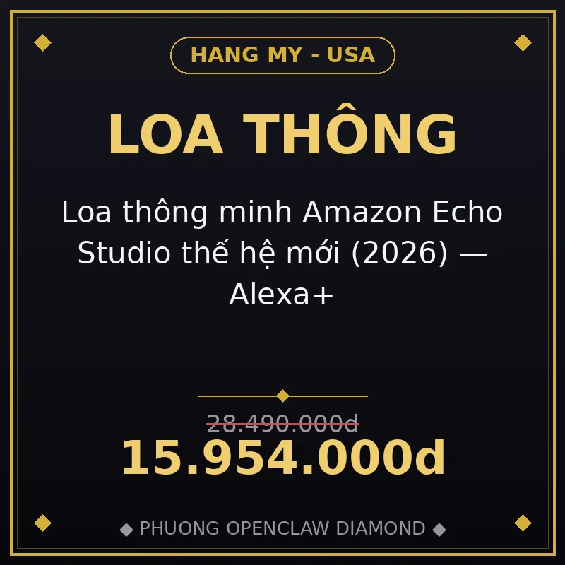 Loa thông minh Amazon Echo Studio thế hệ mới (2026) — Alexa+