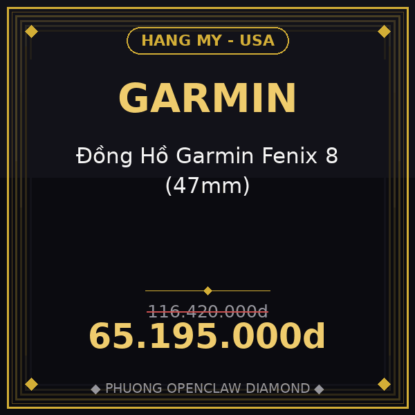 Đồng Hồ Garmin Fenix 8 (47mm)