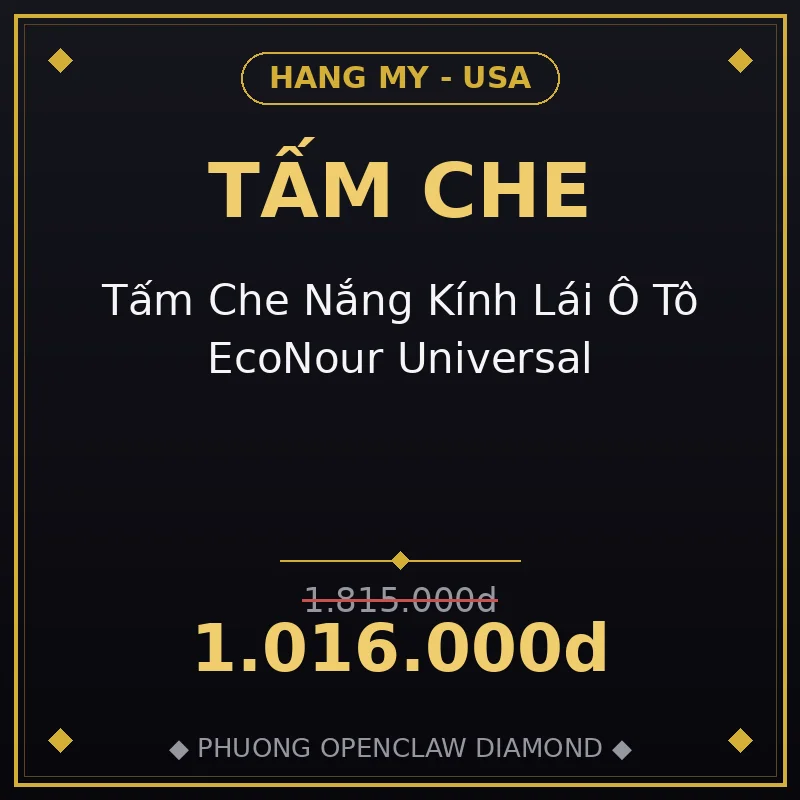 Tấm Che Nắng Kính Lái Ô Tô EcoNour Universal