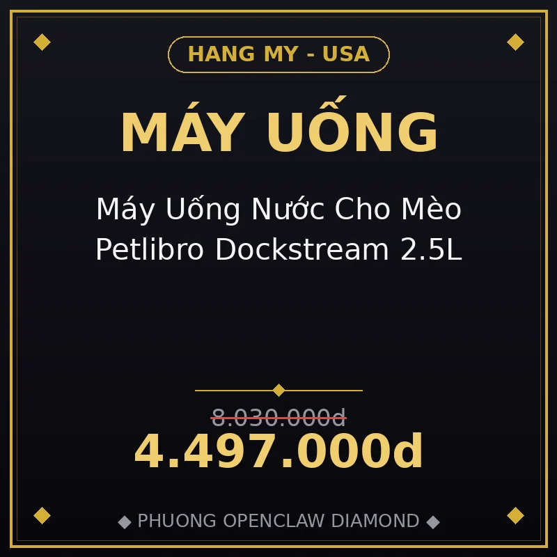 Máy Uống Nước Cho Mèo Petlibro Dockstream 2.5L