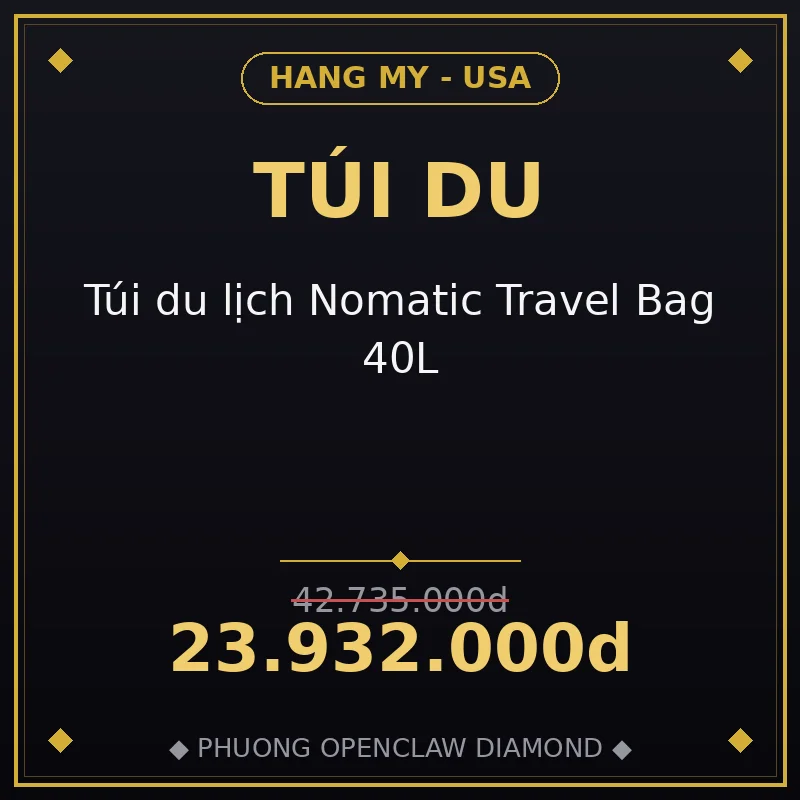 Túi du lịch Nomatic Travel Bag 40L