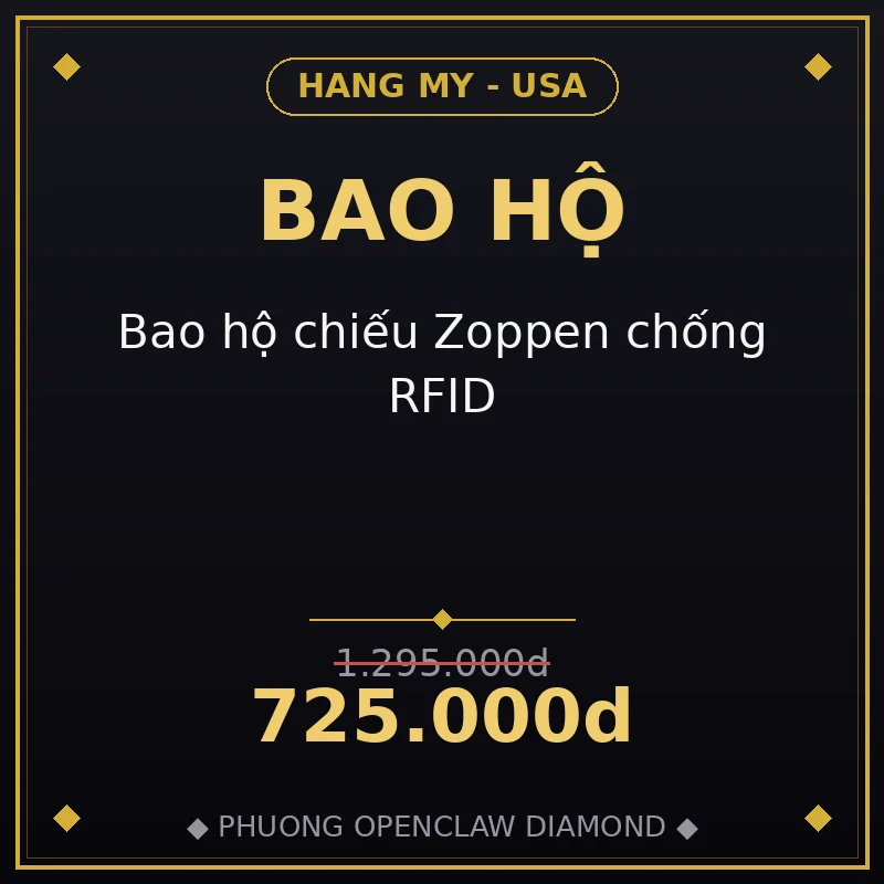 Bao hộ chiếu Zoppen chống RFID