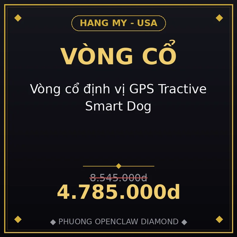 Vòng cổ định vị GPS Tractive Smart Dog