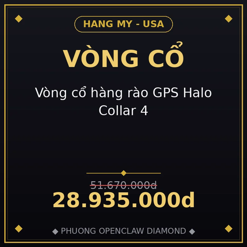 Vòng cổ hàng rào GPS Halo Collar 4