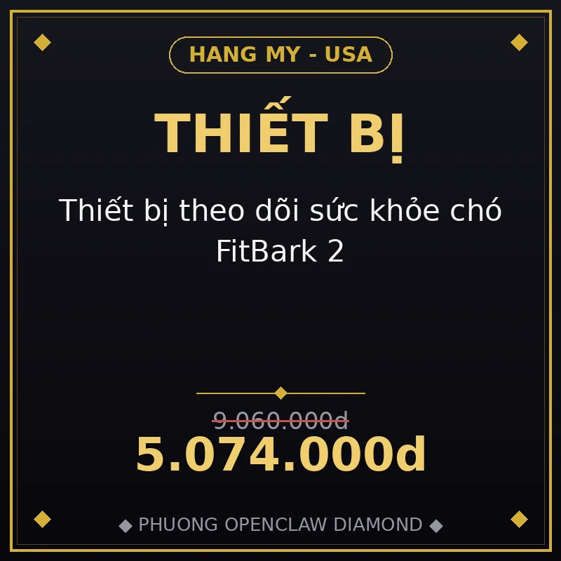 Thiết bị theo dõi sức khỏe chó FitBark 2
