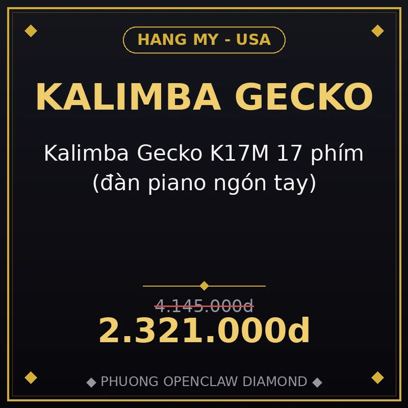 Kalimba Gecko K17M 17 phím (đàn piano ngón tay)