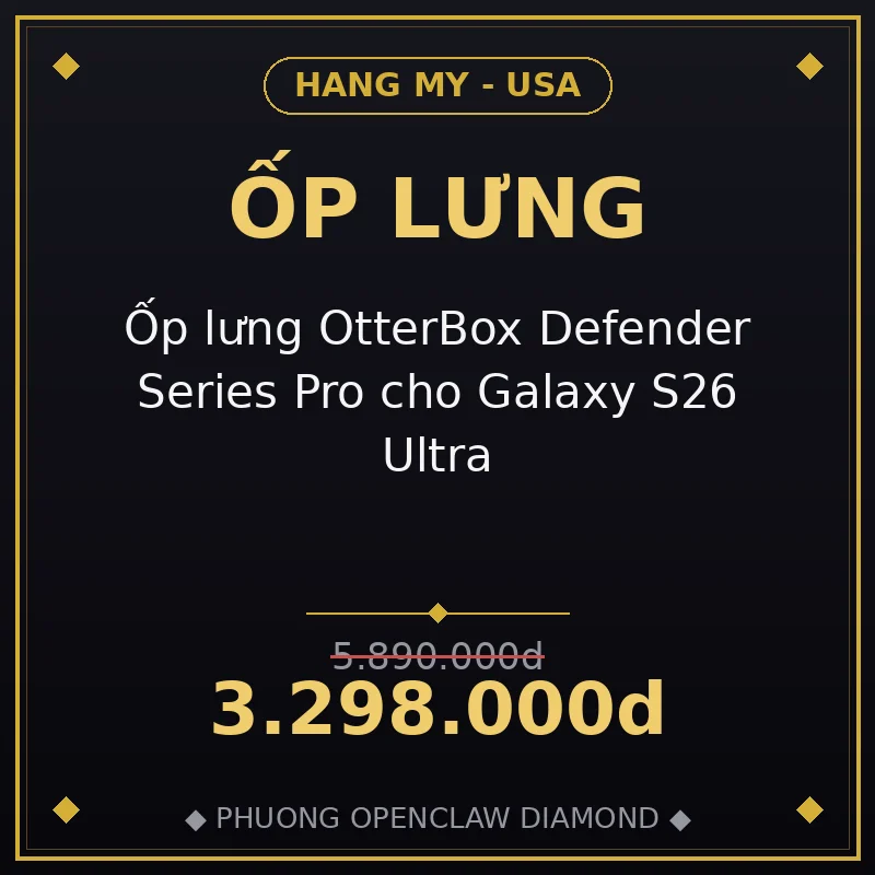 Ốp lưng OtterBox Defender Series Pro cho Galaxy S26 Ultra