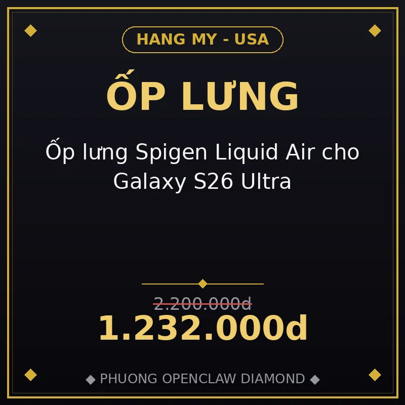 Ốp lưng Spigen Liquid Air cho Galaxy S26 Ultra