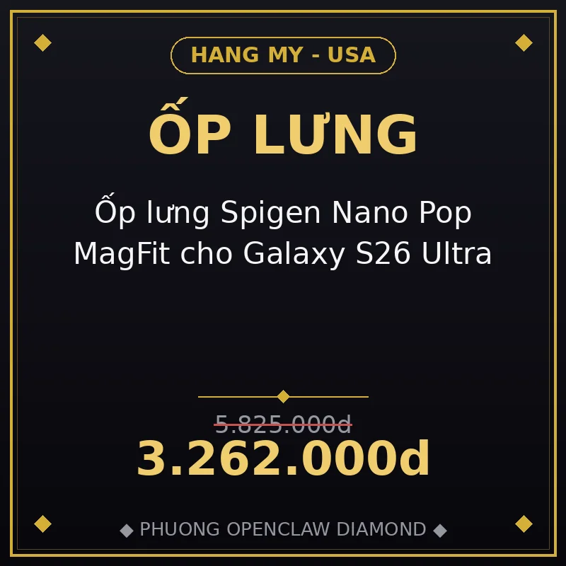 Ốp lưng Spigen Nano Pop MagFit cho Galaxy S26 Ultra