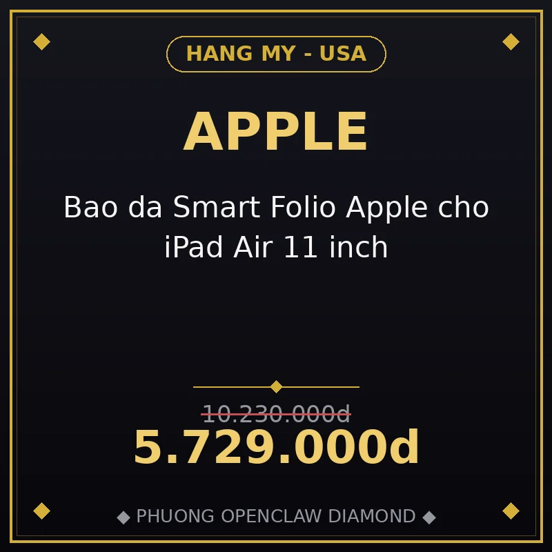 Bao da Smart Folio Apple cho iPad Air 11 inch