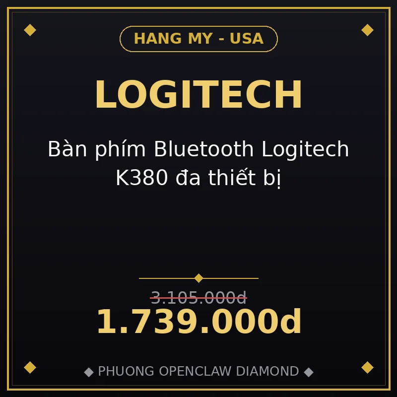 Bàn phím Bluetooth Logitech K380 đa thiết bị