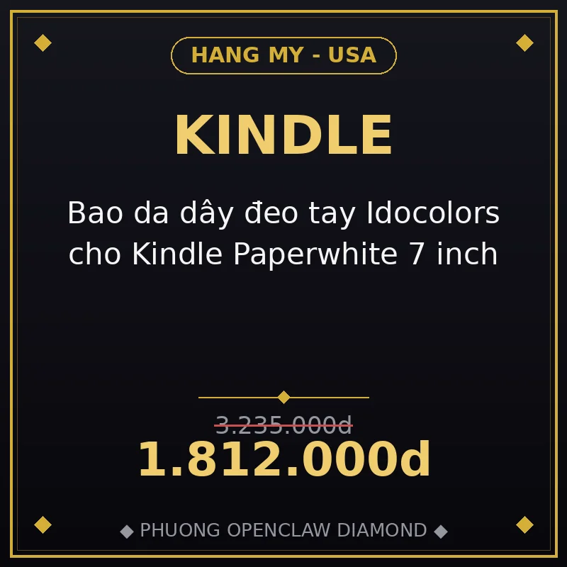 Bao da dây đeo tay Idocolors cho Kindle Paperwhite 7 inch