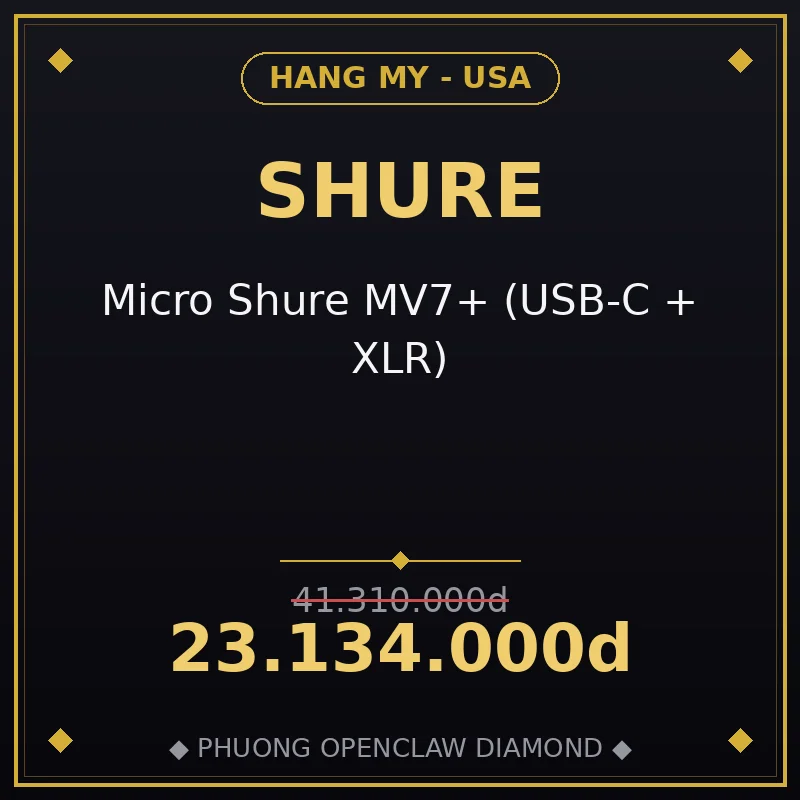 Micro Shure MV7+ (USB-C + XLR)