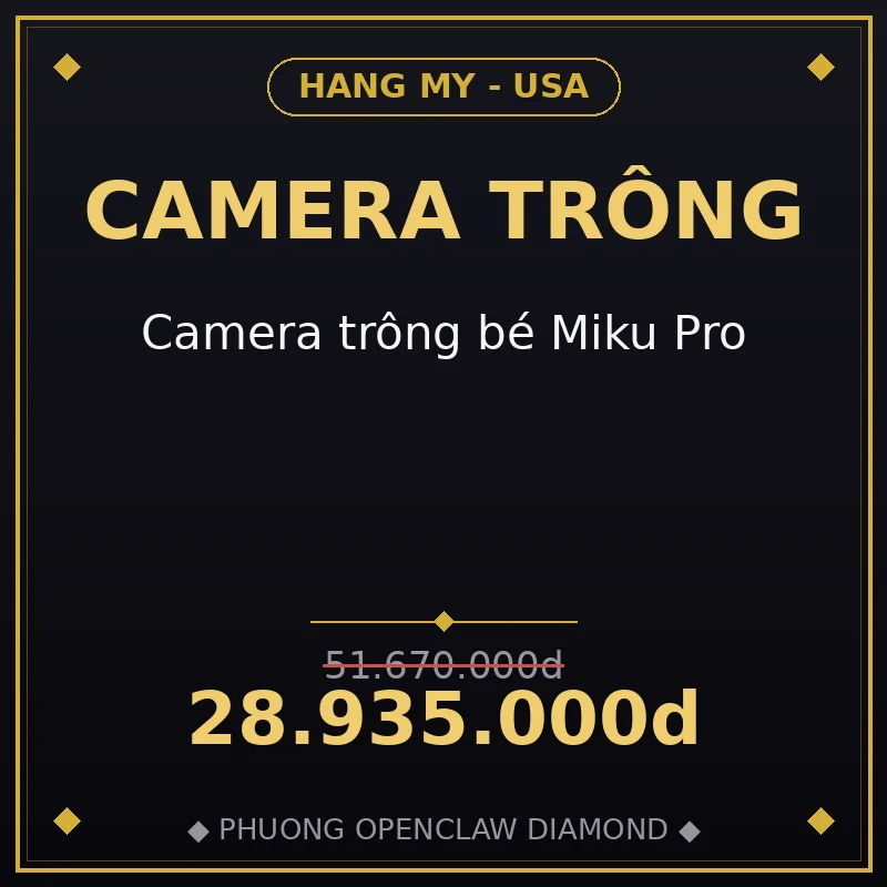 Camera trông bé Miku Pro