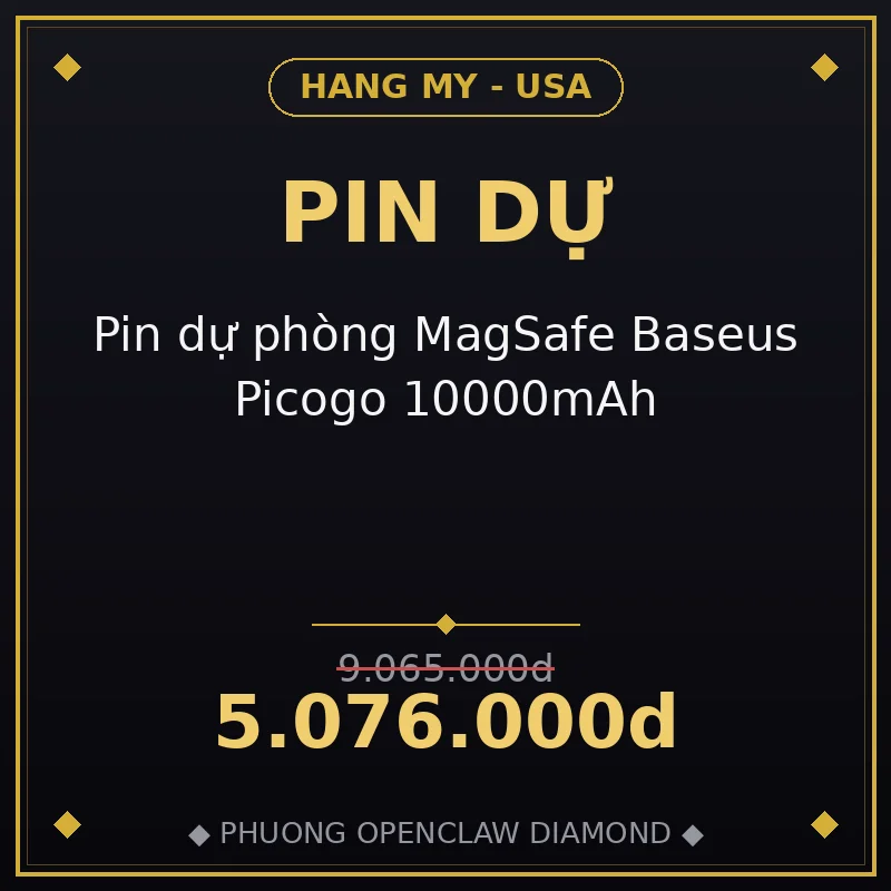 Pin dự phòng MagSafe Baseus Picogo 10000mAh