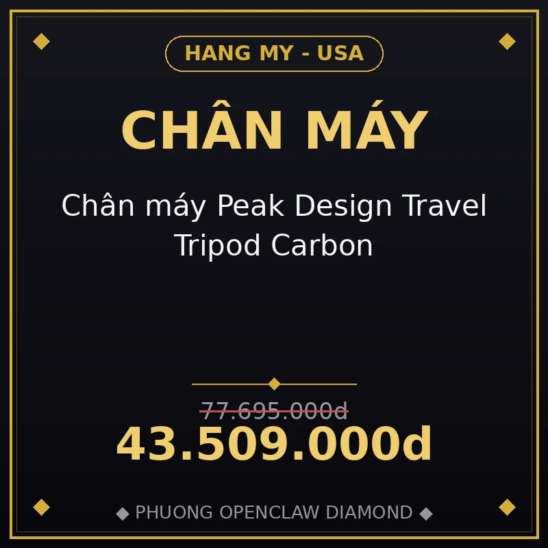 Chân máy Peak Design Travel Tripod Carbon