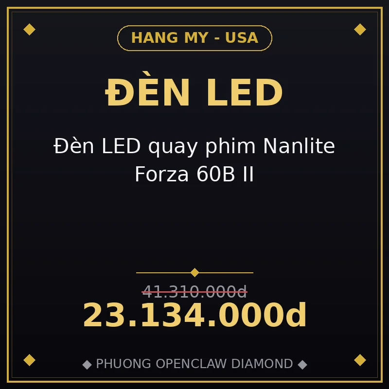 Đèn LED quay phim Nanlite Forza 60B II