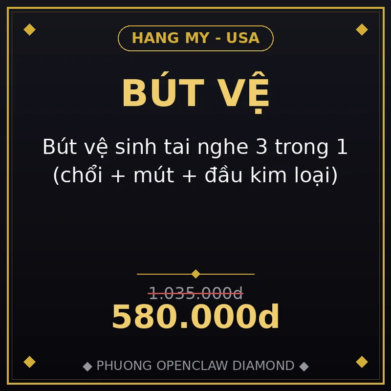 Bút vệ sinh tai nghe 3 trong 1 (chổi + mút + đầu kim loại)