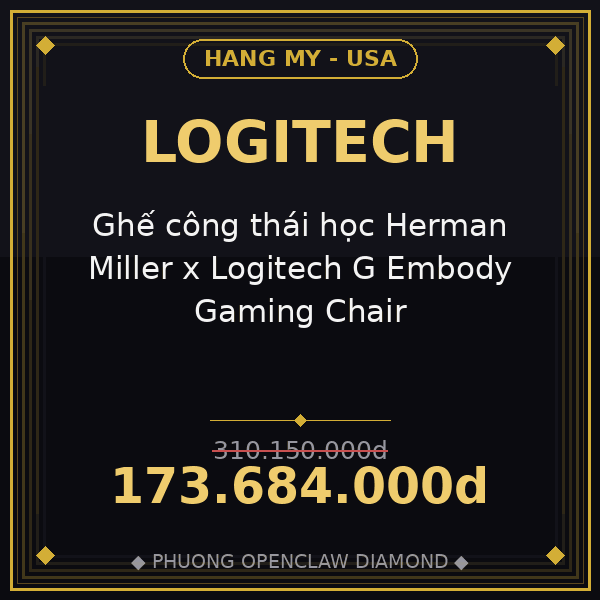 Ghế công thái học Herman Miller x Logitech G Embody Gaming Chair