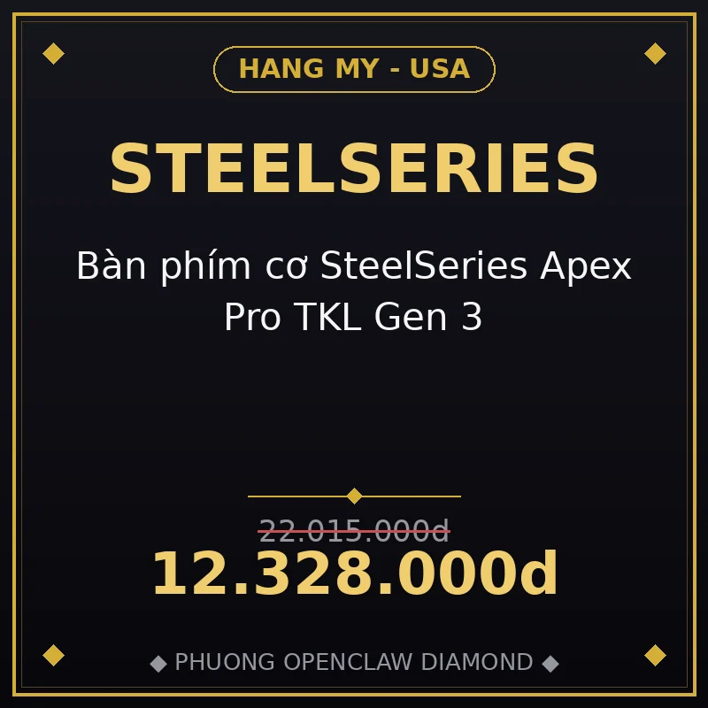 Bàn phím cơ SteelSeries Apex Pro TKL Gen 3
