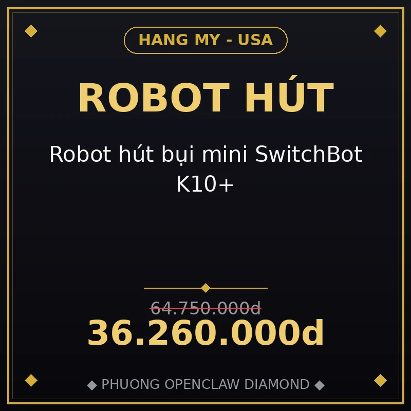 Robot hút bụi mini SwitchBot K10+