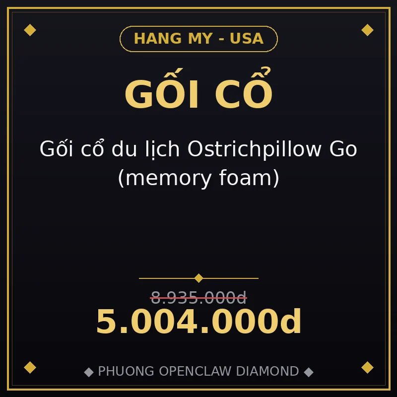 Gối cổ du lịch Ostrichpillow Go (memory foam)