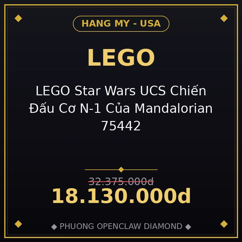 LEGO Star Wars UCS Chiến Đấu Cơ N-1 Của Mandalorian 75442