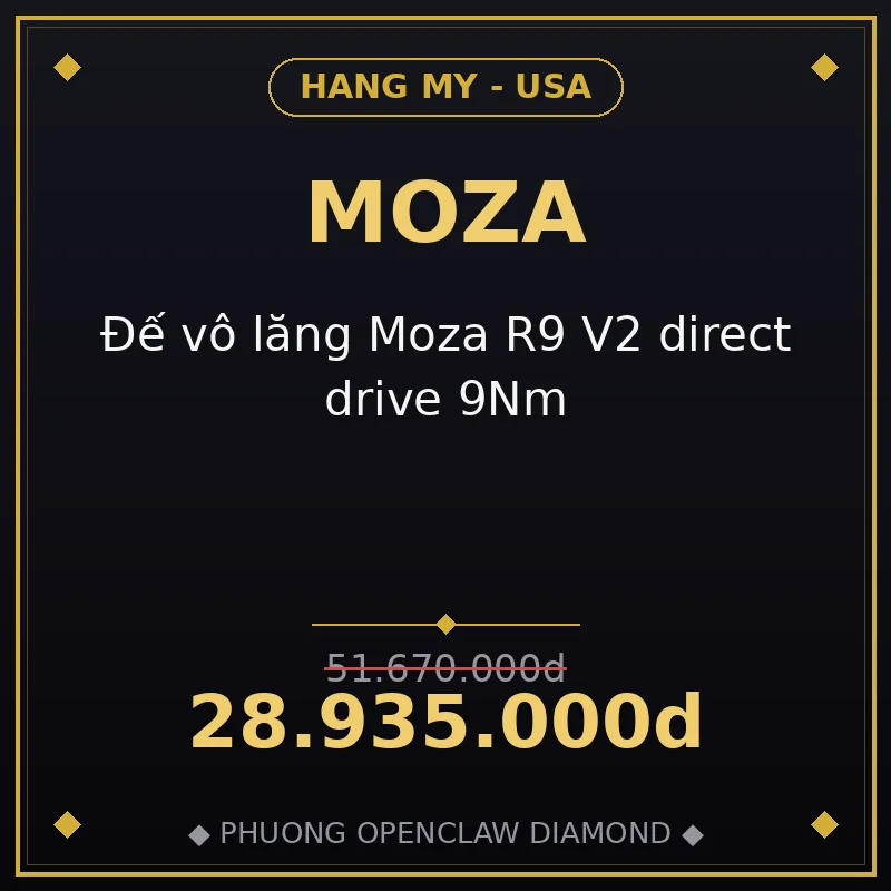 Đế vô lăng Moza R9 V2 direct drive 9Nm
