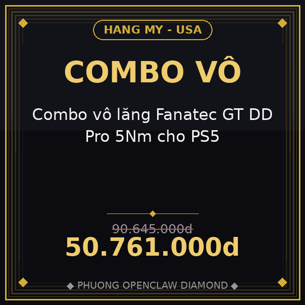 Combo vô lăng Fanatec GT DD Pro 5Nm cho PS5