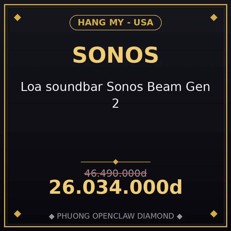Loa soundbar Sonos Beam Gen 2